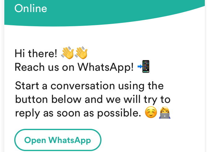 Boozt-trengo_whatsapp_business-in-chat-widget